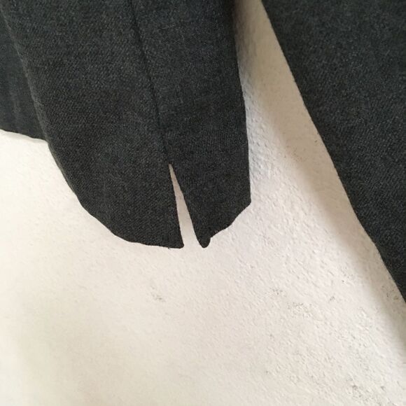 Vintage Briggs gray button front Corpcore twill blazer 12 - Picture 10 of 12